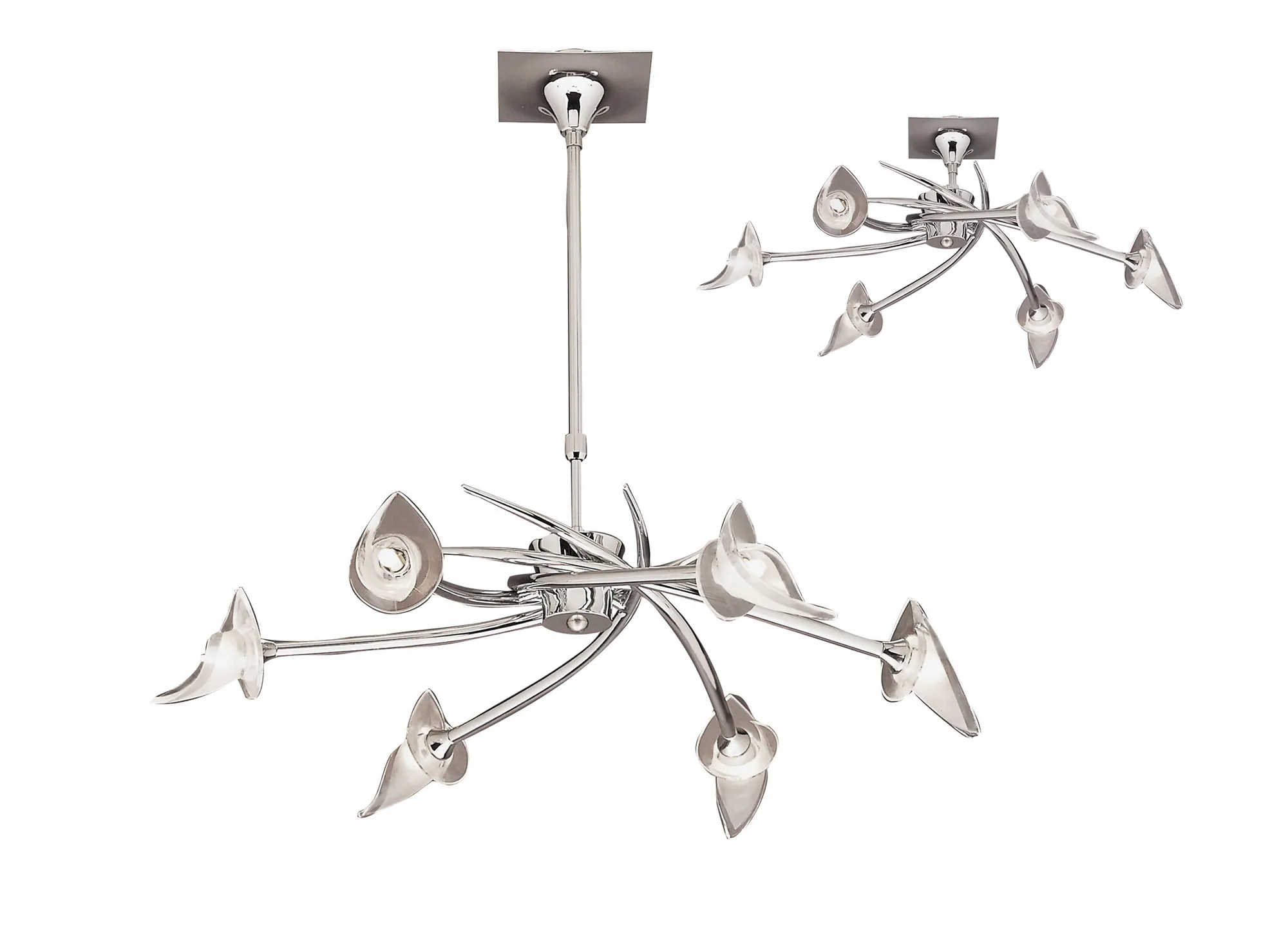 M0301  Flavia Telescopic/Semi Flush 6 Light